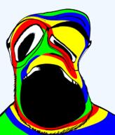 deformed glasses soyjak stubble trend:colorjak variant:punk_revolution_soyjak // 644x756 // 102.6KB