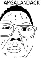 amgalan asian closed_mouth gem glasses hair soy soyjak text variant:amgalanjak wrinkles // 810x1080 // 11.0KB