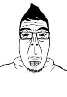 asia asiamutt asian beard black_sclera buck_teeth hair mustache narrow_eyes subvariant:asiamutt template variant:markiplier_soyjak // 598x868 // 15.7KB