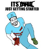 closed_mouth clothes full_body hair hat its_just_getting_started knife medslon pozdnyakov smile soyjak stubble text variant:unknown z_(russian_symbol) // 558x620 // 23.1KB