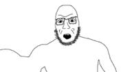 arm bald beard body cobson_face glasses jobe_smith looking_at_you low_resolution open_mouth stubble the_lawnmower_man variant:cobson white_background // 255x140 // 6.1KB