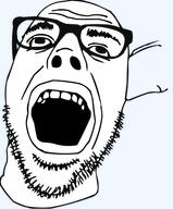glasses grin hair meta:not_a_fucking_duplicate smile soyjak stubble teeth template transparent_background variant:dubbbzjak vectorized // 299x360 // 34.3KB