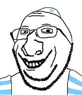 beard big_nose clothes eyebrows grin hat jews judaism kippah star_of_david subvariant:wholesome_soyjak variant:gapejak // 600x694 // 16.9KB