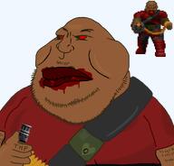 bleached chaingunner doom heavy_weapons_dude meximutt tiny_penis variant:meximutt video_game // 888x849 // 65.5KB