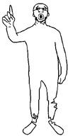 baldis_basics full_body glasses open_mouth pointing principal soyjak stubble variant:unknown // 250x500 // 25.3KB