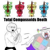 ack antenna bloodshot_eyes crying glasses gore impaled multiple_soyjaks muscles onion open_mouth political_compass politics punch reddit redditard soybooru stubble text variant:bernd variant:markiplier_soyjak variant:soyak // 1000x1000 // 466.1KB