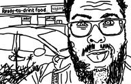beard car glasses hair jesse_cox mustache open_mouth soy soyjak soylent text variant:chai_breakfast // 909x582 // 185.1KB