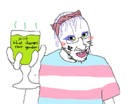 a50_eyes bbc beard creep drinking faggot femboy furry glass glasses hand holding_object hrt ias juice lips posing smug soyjak t-shirt tranny variant:unknown weird white_skin yanderedev // 1389x1076 // 43.3KB