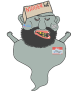 autism autism_speaks beard chud_(soybooru) clothes ghost hat name_tag nigger series:fusionjaks spirit subvariant:tetojak trevor(user) variant:feraljak // 1480x1800 // 56.3KB