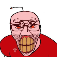 angry animated antenna arm bloodshot_eyes clothes glasses red_eyes reddit redditard soyjak stubble tshirt variant:el_perro_rabioso yellow_teeth // 801x580 // 409.0KB
