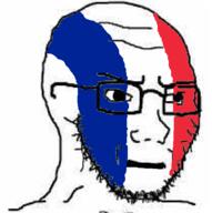closed_mouth concerned country flag flag:france france glasses soyjak stubble variant:soyak // 518x520 // 135.9KB