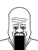 bloodshot_eyes crying open_mouth soyjak stretched_mouth variant:markiplier_soyjak // 600x800 // 59.0KB