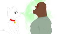 animal anthro aroused boykissersilly_cat brown_skin cat collar furry meta:namefags odor scar smile sniff stench stink subvariant:mexiaryan sweat_stain uwu variant:meximutt warrior-z_(user) yellow_sclera // 2500x1500 // 510.3KB
