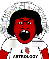 angry astrology astrology_chart clothes compatibility_chart eyelashes female hair horoscope red_skin series:foidjaks smoke steam subvariant:astrology_lover subvariant:female_markiplier subvariant:science_lover variant:markiplier_soyjak // 800x964 // 402.7KB