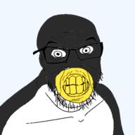 angry closed_mouth computer glasses grey_skin linux operating_system penguin seething soyjak stubble variant:feraljak // 952x954 // 243.5KB