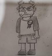 4chan 4cuck anime clover drawing grayscale hair paper pencil yotsoyba // 2334x2498 // 1.9MB