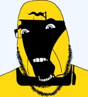 angry county flag flag:nordland glasses hair looking_to_the_left nordland norway open_mouth ship soyjak stubble teeth thick_eyebrows transparent_background variant:cobson // 721x789 // 41.3KB