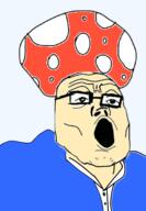 clothes decayable.ink glasses mushroom open_mouth soyjak variant:tony_soprano_soyjak white_skin // 996x1436 // 240.7KB