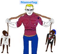 3soyjaks anti_green_day anti_korpsebunny benadryl blue_eyes blue_hair brown_skin drugs green_day hanging korpsebunny meta:namefags meta:op_took_a_selfie_of_xerself meta:tagme meth meth_pipe methamphetamine namefag420_(namefag) namefag420_(user) namefag_(namefag) pledge_to_be_drug_free subvariant:muscular_chud trend:aryan variant:bernd variant:chudjak yellow_hair // 1300x1231 // 648.2KB