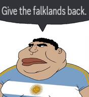 argentina argentinian clothes discord eyebrows falkland_islands falklands fat flag flag:argentina flag_shirt obese speech_bubble sun text ugly variant:meximutt white_background white_text // 1100x1200 // 678.9KB