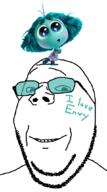 Inside_out envy_(inside_out) glasses looking_at_you smile soyjak stubble subvariant:wholesome_soyjak teeth template tinted_glasses variant:gapejak // 591x1065 // 192.6KB