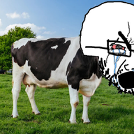 animal bloodshot_eyes cow crying glasses irl objectsoy open_mouth soyjak stubble thick_eyebrows variant:cryboy_soyjak // 1200x675 // 1.1MB