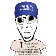 2024 democrat donald_trump election elections glasses hair kamala_harris soyjak stubble text // 3464x3464 // 1.3MB