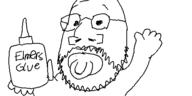 arm glasses hand holding_object oekaki pacifier soyjak stubble variant:gapejak // 500x250 // 18.3KB