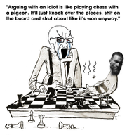 balding bird black_and_white chess clothes crying eyebrows gigachad glasses nas:gigachad open_mouth pigeon quotation_marks quote red_eyes scene screaming stretched_mouth stubble text toss variant:soyak // 2268x2404 // 2.3MB