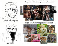 2soyjaks animal arm cat closed_mouth dog gigachat glasses hair hand irl kitten open_mouth place_japan postpartum_depression rape so_true soyjak stubble subvariant:soyak_(irritated) subvariant:waow teeth therapy thing_japanese tiger variant:soyak // 1368x1071 // 256.9KB