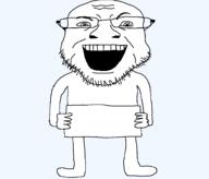 arm artist:xxx_skibidisigma_xxx fixed glasses holding_object leg open_mouth soyjak stubble subvariant:gloatjak teeth transparent_background variant:coinjak // 1792x1526 // 92.4KB