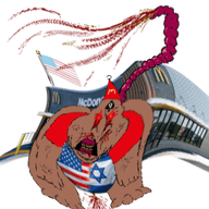 amerimutt animated brown_skin diarrhea flag:transgender_pride_flag flag:united_states mcdonalds subvariant:meximutt_front variant:meximutt // 250x250 // 4.2MB