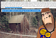 award beard bloodshot_eyes brown_hair cabin crying glasses hanging irl_background noose outdoors queen_of_spades quote subvariant:hornyson suicide tattoo ted_kaczynski text tree unabomber variant:cobson // 727x500 // 665.0KB