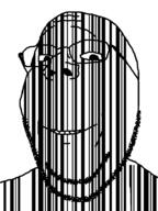 barcode glasses smile soyjak stubble subvariant:wholesome_soyjak variant:gapejak // 600x800 // 17.5KB