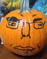 chud chudcel food fruit halloween incel oc photo pumpkin subvariant:chudjak_front traditional_media variant:chudjak // 1080x1350 // 162.6KB
