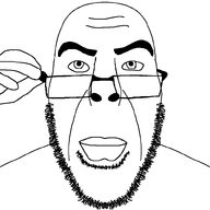 beard closed_mouth glasses holding_object series:cobson_imitating_other_soyjaks soyjak stubble variant:cobson variant:sobot // 800x800 // 27.3KB