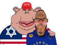 amerimutt euromutt flag:european_union flag:united_states gay star_of_david subvariant:euromutt subvariant:impish_amerimutt subvariant:meximerican variant:impish_soyak_ears variant:markiplier_soyjak yaoi // 1239x939 // 270.6KB