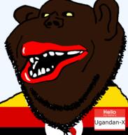 kys_brown_ugandan_pedo subvariant:impish_amerimutt uganda ugandan-x(user) variant:impish_soyak_ears // 598x628 // 166.8KB