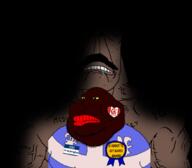 2soyjaks antenna arm award badge big_eyes big_nose biting_lip black black_skin brown brown_eyes buff bug canada cockroach detailed drool ear exoskeleton fat faucet flag flag:canada flag:quebec head heart hello_my_name_is_(sticker) imperator_(user) lips muscles muscular_male mustache neck nigger nose ominous ominous_shadow quebec queen_of_hearts rape red_lips roman_numeral scared soyjak stubble subvariant:muscular_chud sweating terra_formar text tiny_ears torso turk turkiye user:imperator variant:chudjak variant:meximutt vein yellow_sclera // 1059x929 // 254.4KB