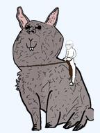 bunny_ears cute european_rabbit glasses puppy_eyes rabbit remake riding saddle smug stubble subvariant:büninjaak subvariant:soyak_(smug) variant:impish_soyak_ears variant:soyak // 1080x1440 // 470.1KB