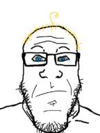 blue_eyes closed_mouth crying glasses hair soyjak stubble variant:markiplier_soyjak yellow_hair // 600x800 // 103.3KB