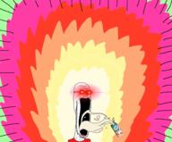 animated aura clothes drinking glasses glowing glowing_eyes open_mouth red_eyes silk_soymilk soy_milk soyjak stubble subvariant:soyak_soymilk super_saiyan variant:soyak // 600x497 // 576.3KB