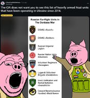 animal anti_christian anti_white arm azov_battalion celtic_cross cross ear eyelids glasses hand lgbt open_mouth pig pink_skin pointing reddit russia screenshot snout soldier soyjak star_of_david stubble subvariant:massjak subvariant:wholesome_soyjak ukraine variant:gapejak variant:two_pointing_soyjaks vest // 964x1054 // 469.3KB