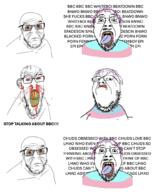 bloodshot_eyes glasses nosebleed purple_hair tongue troon variant:bernd variant:feraljak yellow_teeth // 832x1040 // 450.4KB