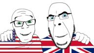 2soyjaks flag flag:united_kingdom flag:united_states friendship happy no_more_brother_wars smile united_kingdom united_states us variant:cobson variant:feraljak // 1920x1080 // 301.1KB