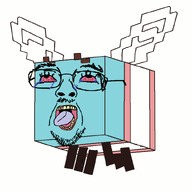 animated bee bloodshot_eyes crying flying glasses minecraft mustache open_mouth soyjak stubble tongue tranny variant:bernd video_game // 807x807 // 41.9KB