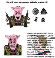 azov_battalion blood bloodshot_eyes clothes crying ear flag nazism nordic_chad open_mouth pig pink_skin russia russo_ukrainian_war schizo sonnenrad soyjak stubble text ukraine variant:markiplier_soyjak vladimir_putin wordswordswords // 864x901 // 176.5KB