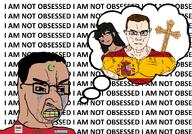 2soyjaks bloodshot_eyes bnwo brown_hair brown_skin buff christian_cross christianity clenched_teeth crying female flag flag:morocco flag:spain glasses hair i_am_not_obsessed kike_nose lips moorstein_(user) morocco muscles obsession red_eyes soyjak spade spain speech_bubble speech_bubble_empty subvariant:muscular_chud template text trend:aryan v-shaped_eyebrows variant:chudjak // 1170x814 // 418.2KB