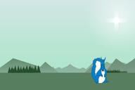 calm forest mountain squirrel sun tree variant:markiplier_soyjak // 3000x2000 // 400.9KB
