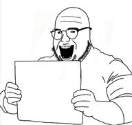 beard dumb edited glasses holding_object holding_sign sign variant:downjak // 720x679 // 65.7KB